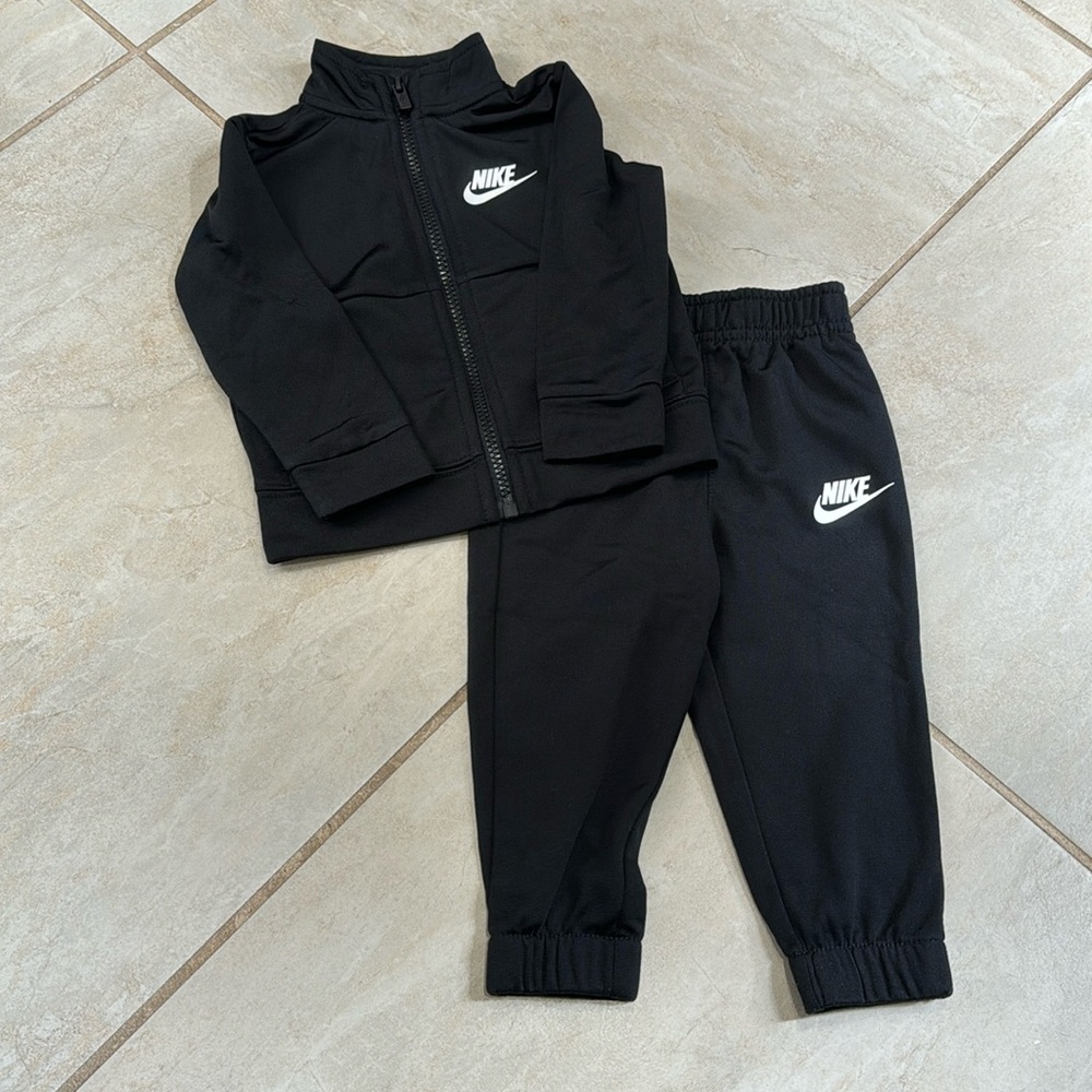Nike toddler black track suit